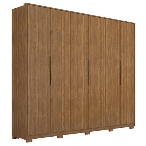Guarda Roupa Casal Com Pés 6 Portas 6 Gavetas Atrice D02 Amendola Touch - Mpozenato