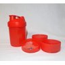 Coqueteleira Shaqueira Copo 3 Em 1 Academia - Vermelho - 1
