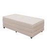 Puff Cama Dobrável Casal 130 Tecido Premium - Linho Nude - 1