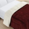 Cobertor Sherpa com Manta Queen Dupla Face Vermelho Casen - 3