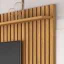 Ver imagem 5 de Rack com Painel para Sala Tv até 65 Polegadas - Mod.2052 Cor:cumaru/off White
