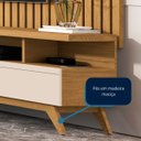 Ver imagem 6 de Rack com Painel para Sala Tv até 65 Polegadas - Mod.2052 Cor:cumaru/off White