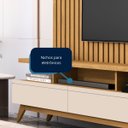 Ver imagem 4 de Rack com Painel para Sala Tv até 65 Polegadas - Mod.2052 Cor:cumaru/off White