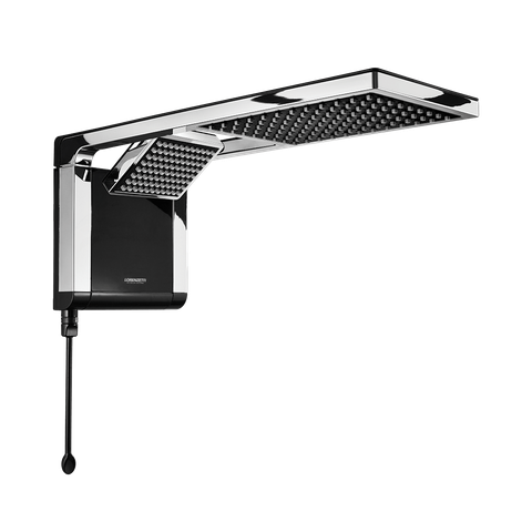 Chuveiro Acqua Duo Ultra Eletrônico Preto e Cromado Lorenzetti 220v 7800w