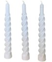 Ver imagem 3 de Kit 6 Vela Espiral Decoração Natalina Branco Torcida de 20cm