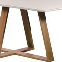 Ver imagem 5 de Conjunto de Jantar Mesa com Vidro Avena 6 Cadeiras Megan - Canella C/ Fendi