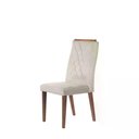 Ver imagem 6 de Conjunto de Jantar Mesa com Vidro Avena 6 Cadeiras Megan - Canella C/ Fendi