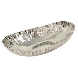 Centro de Mesa Metal Prata Moderno Luxo Inigual Decor - 1