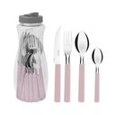 Ver imagem 1 de Jogo de Talheres 16 Peças Tramontina Gamboa 23197300 Rosa