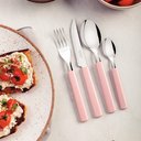 Ver imagem 4 de Jogo de Talheres 16 Peças Tramontina Gamboa 23197300 Rosa