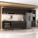 Ver imagem 1 de Armário de Cozinha Modulada Completa 6 Peças com Balcão para Cooktop Veneza Multimóveis Mp2273