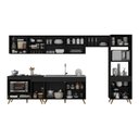 Ver imagem 4 de Armário de Cozinha Modulada Completa 6 Peças com Balcão para Cooktop Veneza Multimóveis Mp2273