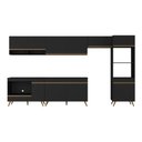 Ver imagem 3 de Armário de Cozinha Modulada Completa 6 Peças com Balcão para Cooktop Veneza Multimóveis Mp2273