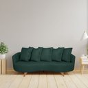 Ver imagem 1 de Sofá Fixo 2 Lugares 200x85x100cm Capri Verde