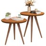 Conjunto Mesa Lateral e Apoio Pés Palito Star - Jm3:freijó - 2