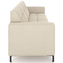 Ver imagem 6 de Sofá 3 Lugares Sala Living Industrial 200cm Senna K01 Veludo Bege - Lyam Decor