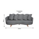 Ver imagem 3 de Sofá 2 Lugares 220cm Capri Cinza