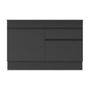 Ver imagem 2 de Balcão Cozinha Gabinete Pia 120 Cm 2 Portas 1 Gaveta Preto