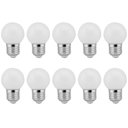 Ver imagem 1 de Kit 10 Lâmpada Led Bolinha Decorativa 1w 110v Branco Quente