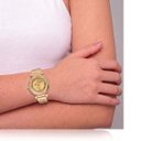 Ver imagem 2 de Relógio Feminino Luxo Paris com Strass Correa Metal + Caixa
