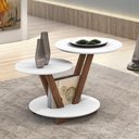 Ver imagem 1 de Mesa de Centro Decorativa Laguna Tampo Base Redonda Branca