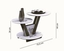 Ver imagem 3 de Mesa de Centro Decorativa Laguna Tampo Base Redonda Branca