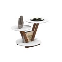 Ver imagem 2 de Mesa de Centro Decorativa Laguna Tampo Base Redonda Branca