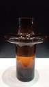 Ver imagem 3 de Vaso Decorativo Enfeite Planta Vintage Vidro 29x20x20cm Âmbar