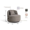 Ver imagem 3 de Poltrona Giratória para Sala de Estar Laila