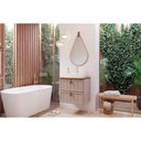 Ver imagem 1 de Conjunto Banheiro c/Espelho Sense/Gota 80cm Capuccino MGM