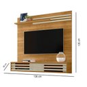 Ver imagem 3 de Painel Tv 55 Pol 136cm Bancada Suspensa para Sala Briven Cumaru/opala M20 - D’Rossi
