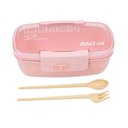 Ver imagem 2 de Marmita Pote 650ml com Tampa Garfo e Colher para Freezer e Micro-Ondas Rosa Vipshop