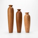 Ver imagem 4 de Trio de Vasos Saara em Madeira Torneada Tom Escurecido