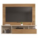 Ver imagem 4 de Painel para TV com Bancada Black Buriti-Off White 55 Polegadas MDP Preto Caemmun Móveis