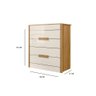 Comoda Rosana 4 gav Freijó Off White Banana Bit - 5