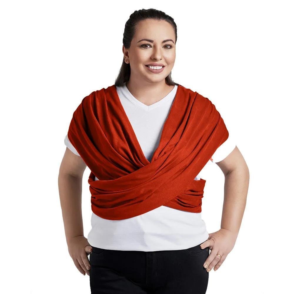 Sling Canguru Soul Mamma Vermelho Rust Tam G - 3