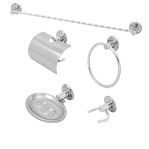 Kit para Banheiro Alumínio e Inox