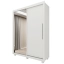 Ver imagem 7 de Guarda-Roupa Solteiro 2 Portas 1 Porta Espelhada com Pés Royale 100% MDF Branco