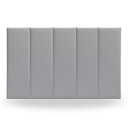 Ver imagem 1 de Kit 5 Peças Cabeceira Modular Cama Box 45x20 Solteiro Cores:cinza