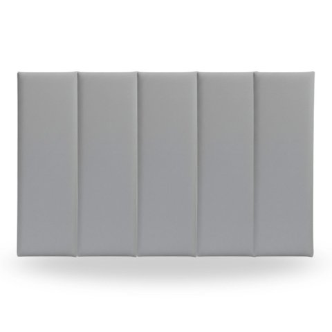Kit 5 Peças Cabeceira Modular Cama Box 45x20 Solteiro Cores:cinza