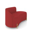 Ver imagem 6 de Sofá 2 Lugares Orgânico 140cm Pé Ferro Dourado Morgan Veludo Marsala D03 - D’Rossi