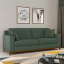 Ver imagem 1 de Sofá Living Vintage 3 Lugares 200cm em Linho Slim