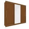 Guarda-roupa Casal 3 Portas 1 Porta Espelhada Royale 100% MDF - 9