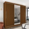 Guarda-roupa Casal 3 Portas 1 Porta Espelhada Royale 100% MDF - 2
