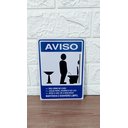 Ver imagem 3 de Placa de Sinalização Aviso Mantenha Banheiro Limpo Masculino