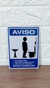 Ver imagem 3 de Placa de Sinalização Aviso Mantenha Banheiro Limpo Masculino