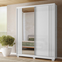 Ver imagem 1 de Guarda Roupa Casal 2 Portas com Espelho Ripado 3 Gavetas Colorado Branco Cod: 683.004