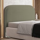 Ver imagem 3 de Cabeceira Cama Box Queen 160cm Orgânica Lanna W01 Bouclê Oliva - Lyam Decor