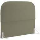 Ver imagem 1 de Cabeceira Cama Box Queen 160cm Orgânica Lanna W01 Bouclê Oliva - Lyam Decor