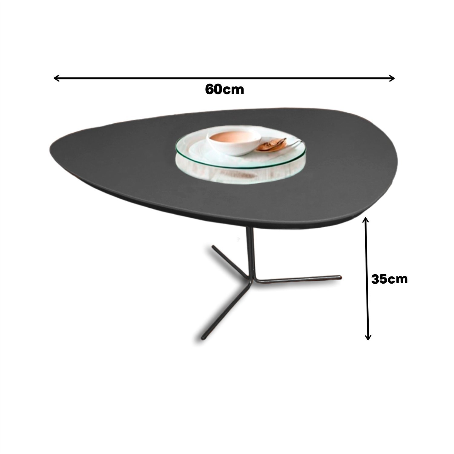 Mesa de Centro Líbano Palheta Metal 60x35 - 5